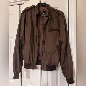 Vintage Members Only Brown Windbreaker Jacket
